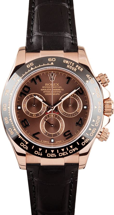 rolex daytona rose gold leather strap price